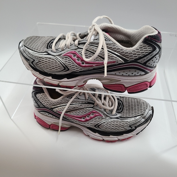 Saucony ProGrid4 Running Shoes #10090-2 Silver/Raspberry/Black Women’s US Size 8 - Picture 4 of 11